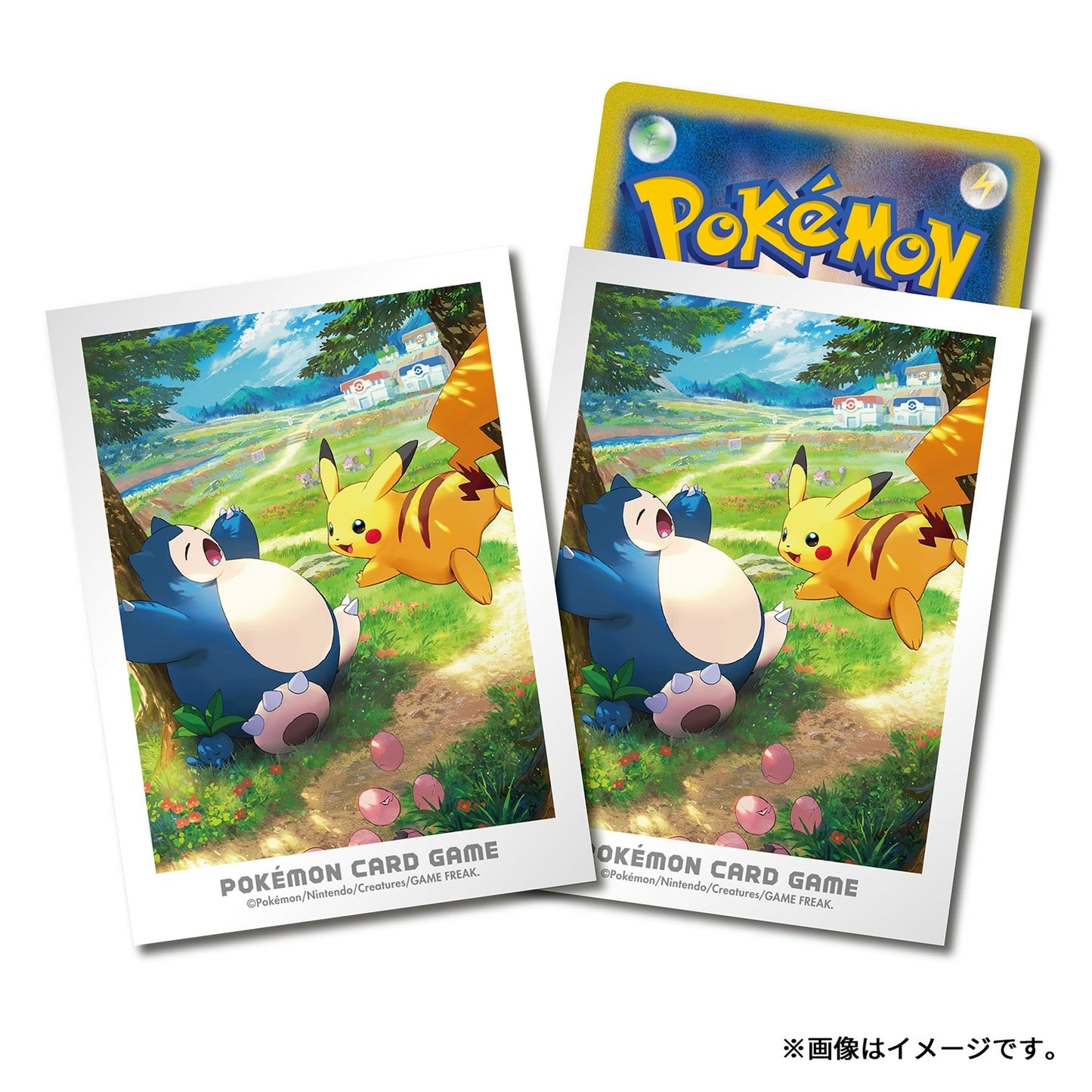 Pikachu & Snorlax Deck Sleeves Pokémon Center Japan Exklusiv
