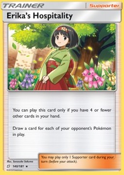 Erika's Hospitality - Team Up (Holo Rare) [TEU-140]