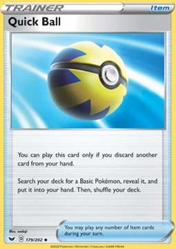 Quick Ball - Sword & Shield (Uncommon) [SSH-179]