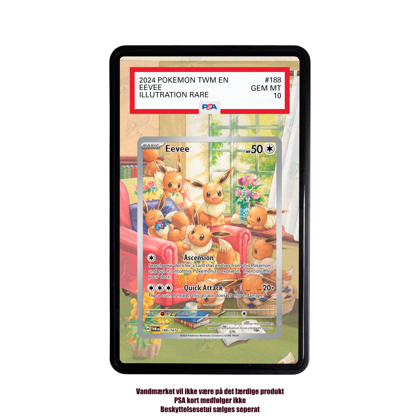 Eevee 188 167 Custom PSA Extended Artwork