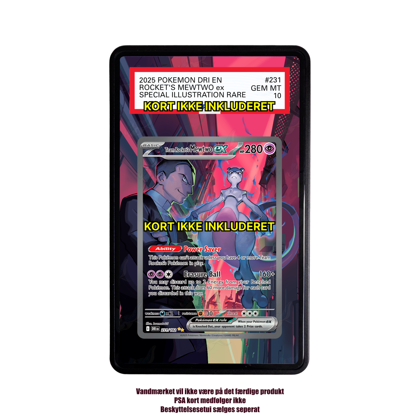 Team Rocket's Mewtwo ex PSA Extended Artwork