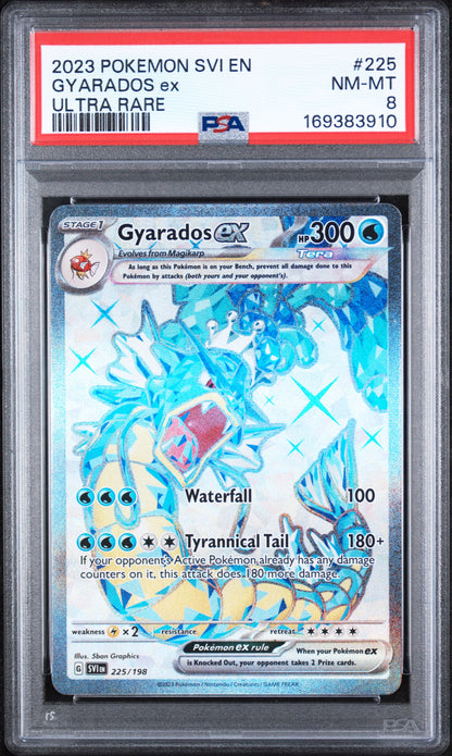 Gyarados EX 225 Scarlet & Violet PSA 8 Nm-Mt