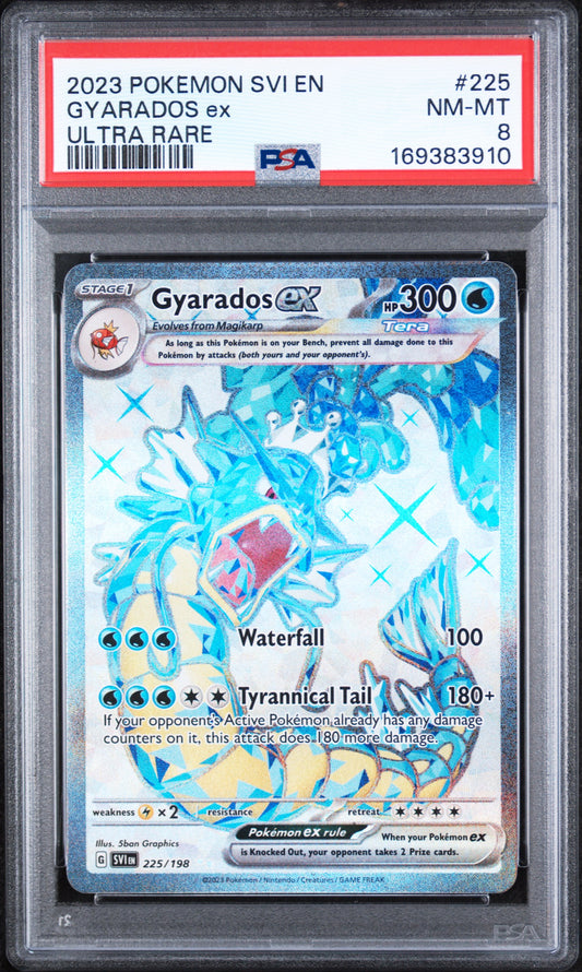 Gyarados EX 225 Scarlet & Violet PSA 8 Nm-Mt